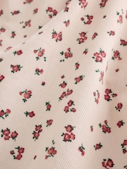 Ecru Floral Cord Baby Pinafore, Long Sleeve Bodysuit And Tights 3 Piece Set (0mths-2yrs) - Image 14 of 16