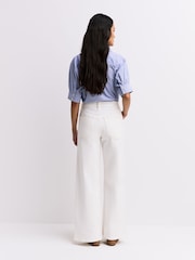 FRAME Au Natural Le Slim Palazzo Jeans - Image 4 of 6