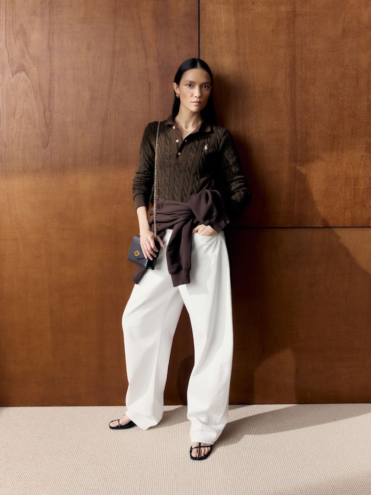 FRAME White The Bow Barrel Leg Jeans - Image 1 of 2 FRAME White The Bow Barrel Leg Jeans - Image 1 of 2