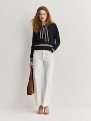 FRAME White The Bow Barrel Leg Jeans - Image 3 of 7