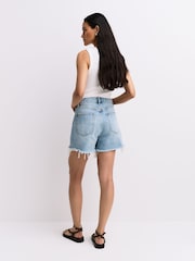 FRAME Swindle The Everyday Raw Hem Wash Denim Shorts - Image 4 of 6
