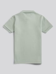 U.S. Polo Assn Green Twill Texture Polo Shirt - Image 6 of 7