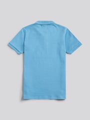U.S. Polo Assn Blue Heritage Textured Polo Shirt - Image 2 of 3