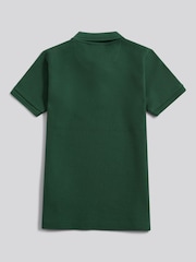 U.S. Polo Assn Green Herringbone Texture Polo Shirt - Image 6 of 7