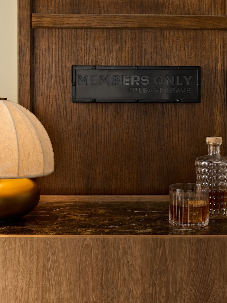 Black Members Only Light Up Box Wall Art - Image 2 of 8