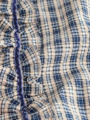 Navy/ White Check - Pullon-byxor med breda ben (3–16år) - Bild 8 av 8