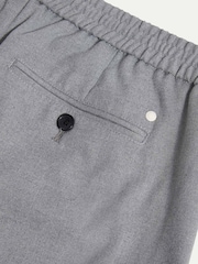 Peckham Rye Grey Drawstring Flannel Trousers - Image 3 of 5