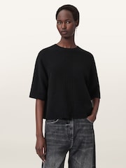 AllSaints Black Nix T-Shirt - Image 1 of 6