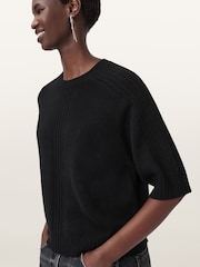 AllSaints Black Nix T-Shirt - Image 4 of 6