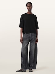 AllSaints Black Nix T-Shirt - Image 5 of 6