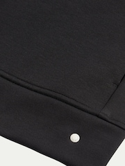 Peckham Rye Black Interlock Full-Zip Funnel Sweatshirt - Image 9 of 10