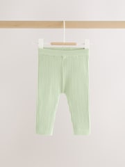 Sage Green Baby Knitted Jumper and Leggings Set 2 Piece (0mths-3yrs) - Image 4 of 9