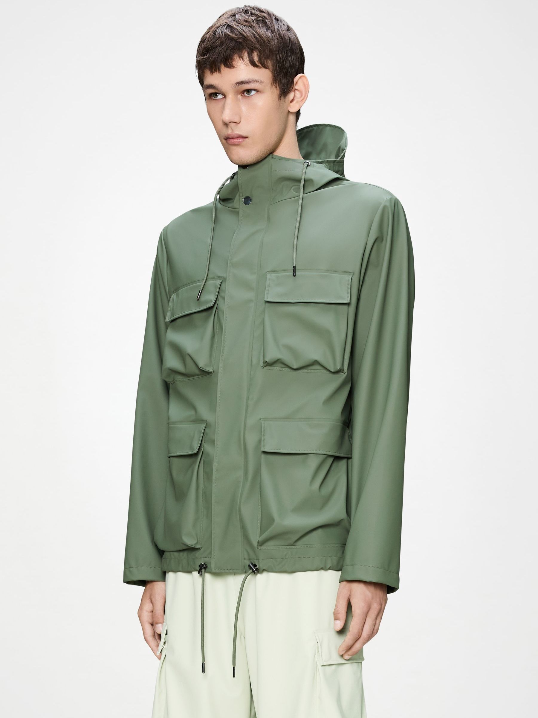 Buy Rains Green Waterproof Pocket Jacket from Next USA