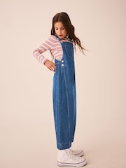 Blue Rinse Wash Denim Dungarees (3-16yrs) - Image 2 of 9