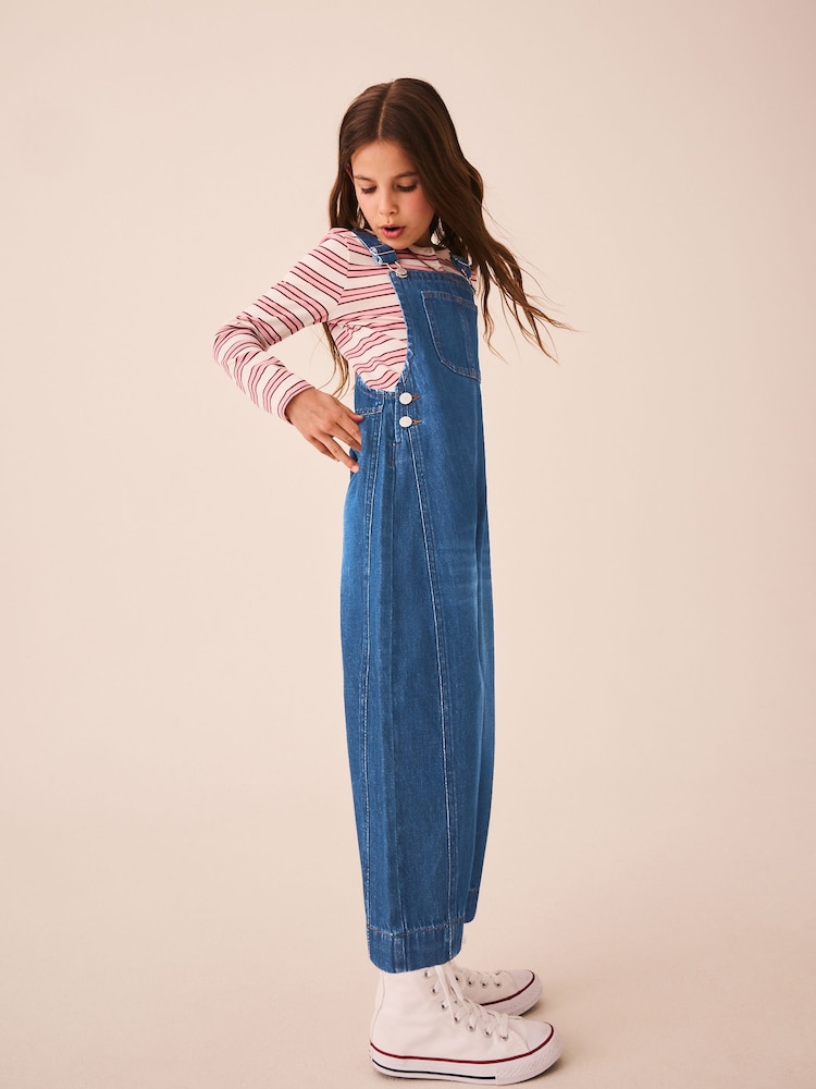 Blue Rinse Wash Denim Dungarees (3-16yrs) - Image 2 of 9