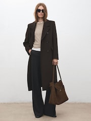 Mango Brown Suede Bucket Bag - Image 4 of 4