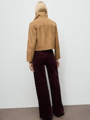 Mango Red Wide Leg Corduroy Jeans - Image 3 of 7
