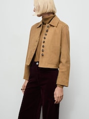 Mango Red Wide Leg Corduroy Jeans - Image 4 of 7