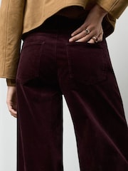 Mango Red Wide Leg Corduroy Jeans - Image 5 of 7