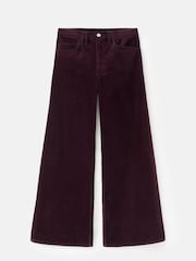 Mango Red Wide Leg Corduroy Jeans - Image 7 of 7