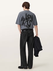 Gris - Camiseta de manga corta con cuello redondo Orlando de All Saints - Imagen 5 de 6