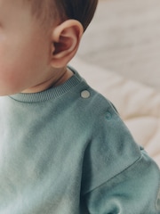 Sage Green Baby Sweat Top And Legging Set (0mths-2yrs) - Image 3 of 14