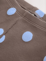 Chocolate Brown Spot Printed Rib Top and Leggings Baby Set 2 Piece (0mths-2yrs) - Image 12 of 16