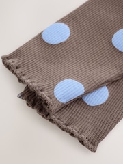Chocolate Brown Spot Printed Rib Top and Leggings Baby Set 2 Piece (0mths-2yrs) - Image 14 of 16