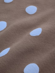 Chocolate Brown Spot Printed Rib Top and Leggings Baby Set 2 Piece (0mths-2yrs) - Image 15 of 16