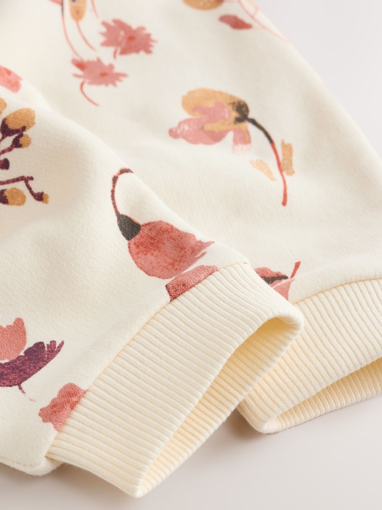 Ecru Floral Sweat Top and Joggers Baby Set (0mths-2yrs) - Image 15 of 15 Ecru Floral Sweat Top and Joggers Baby Set (0mths-2yrs) - Image 15 of 15
