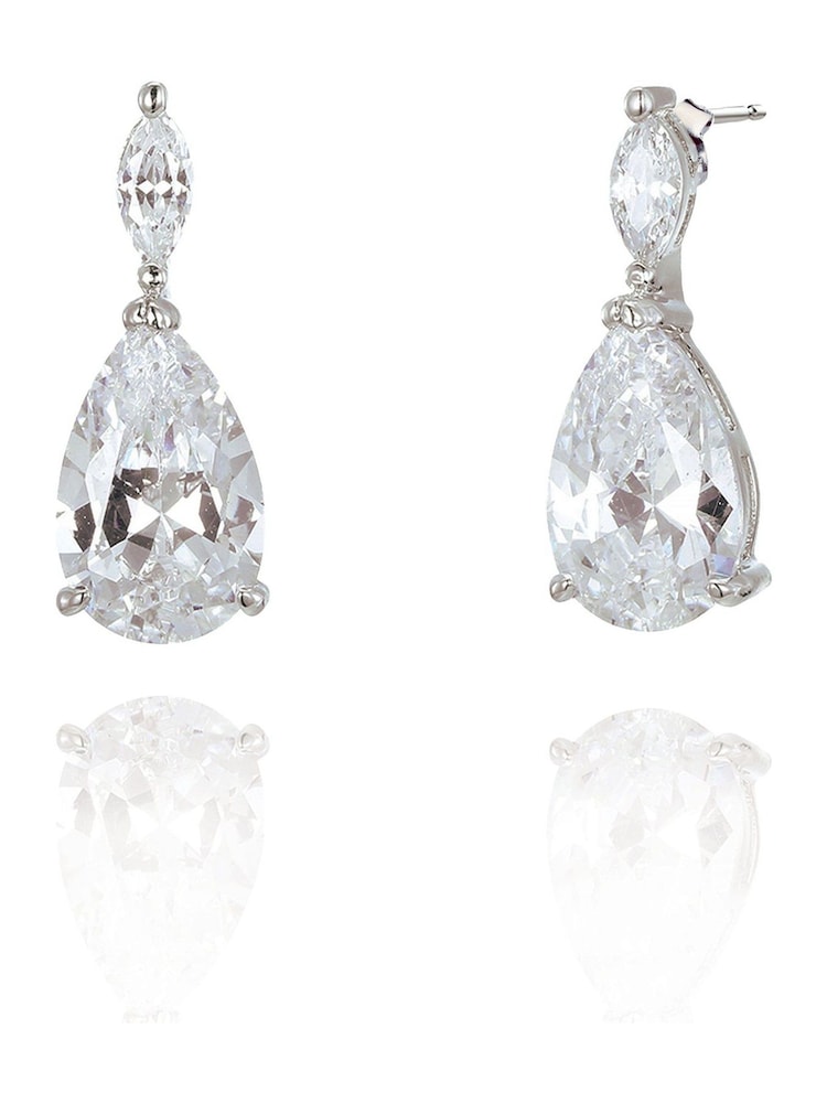 Ivory & Co Silver Tone Genova Earrings - Image 1 of 4 Ivory & Co Silver Tone Genova Earrings - Image 1 of 4