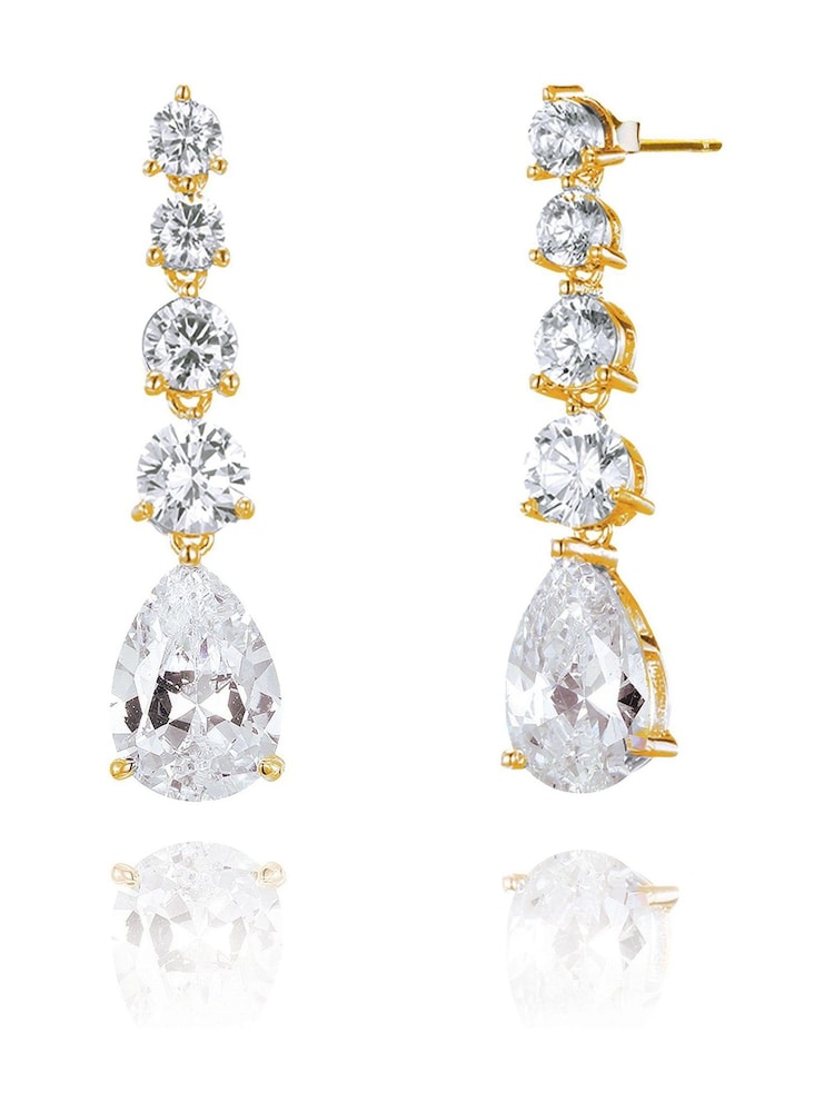 Ivory & Co Gold Tone Porto Earrings - Image 1 of 4 Ivory & Co Gold Tone Porto Earrings - Image 1 of 4