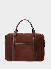Osprey London The Mocha Suede Brown Holdall Bag - Image 2 of 4