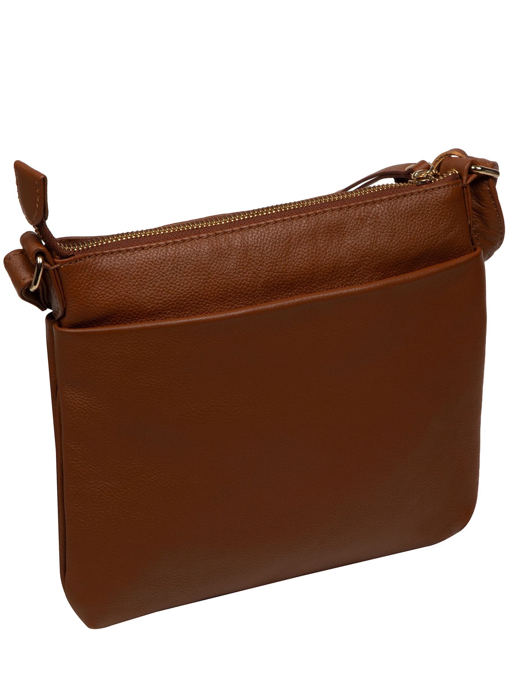 Buy Pure Luxuries London Brown Alderley' Leather Cross-Body Bag