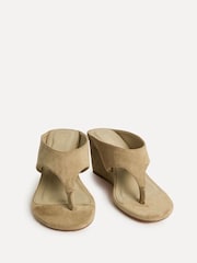 Linzi Natural Avalon Toe Post Platform Wedge Sandals - Image 3 of 5