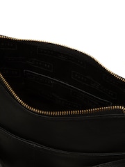 Pure Luxuries London Sloane' Leather Cross Body Black Bag - Image 4 of 7