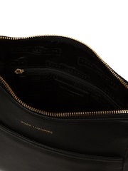 Pure Luxuries London Sloane' Leather Cross Body Black Bag - Image 5 of 7