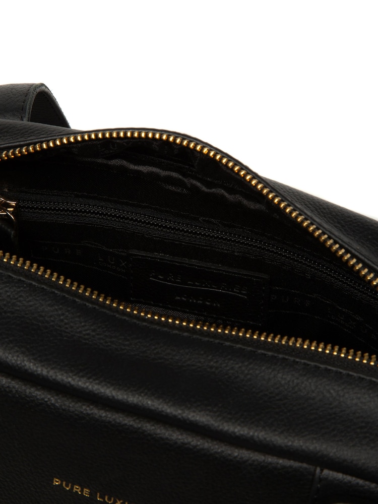 Pure Luxuries London Fenella' Leather Black Handbag - Image 5 of 5 Pure Luxuries London Fenella' Leather Black Handbag - Image 5 of 5