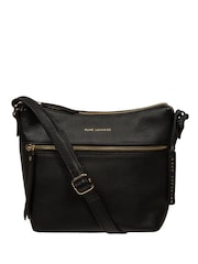 Pure Luxuries London Thorne' Leather Black Cross-Body Bag - Image 1 of 5