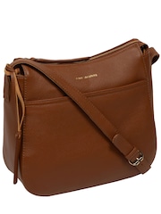 Pure Luxuries London Sloane' Leather Cross Body Black Bag - Image 4 of 7