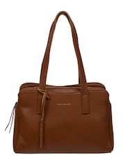 Marrón - Pure Luxuries London Farncombe' Black Leather Handbag - Imagen 1 de 8