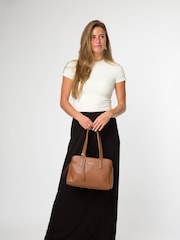 Marrón - Pure Luxuries London Farncombe' Black Leather Handbag - Imagen 8 de 8