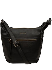 Pure Luxuries London Wittering' Leather Black Shoulder Bag - Image 1 of 7