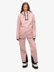 Superdry Pink Freestyle Softshell Ski Hoodie - Image 3 of 6