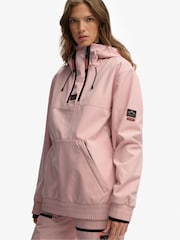Superdry Pink Freestyle Softshell Ski Hoodie - Image 4 of 6