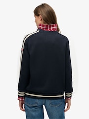 Superdry Blue Relaxed Stripe Knitted Jumper - Image 2 of 6