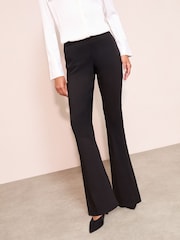 Friends Like These Black Sculpting Stretch Flare Trousers - Image 1 of 5