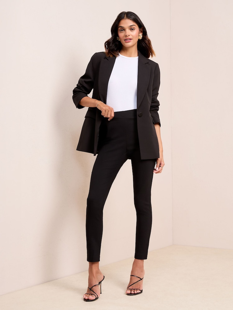 Friends Like These Black Sculpting Stretch Slim Trousers - Image 2 of 4
