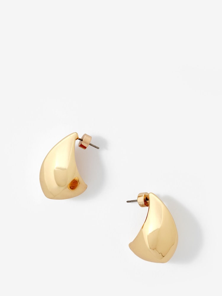 Mint Velvet Gold Tone Statement Teardrop Earrings - Image 1 of 3
