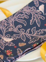 Avalon Home Set of 2 Navy Robins Napkins - Image 5 of 6